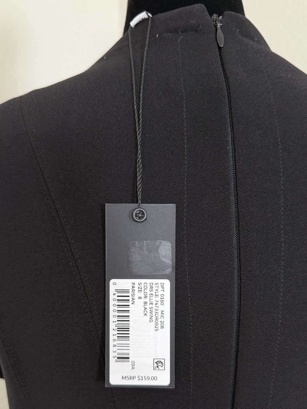NWT Gianni Bini Parisian Fit & Flare Mini Dress Black 8 Formal MSRP $159 - Picture 5 of 13